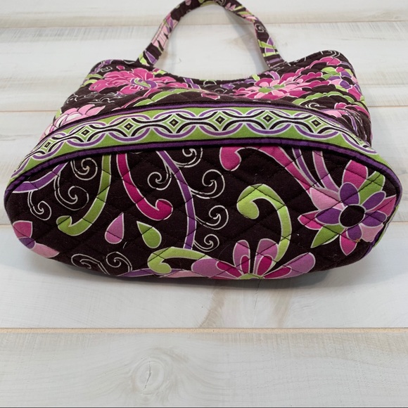 Vera Bradley Pink Brown Quilted Paisley Tote - Picture 4 of 6